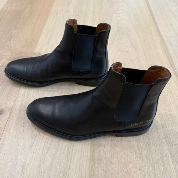 Common Projects Chelsea Boots Black Leather, Men\'s size 42 (US 9-10) main image 15